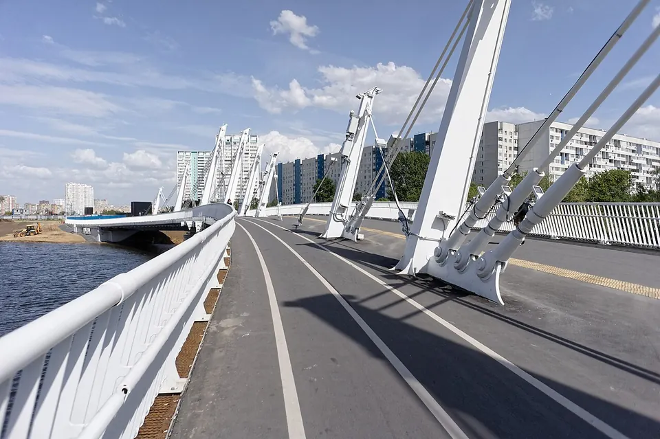 Вантовый мост через Нагатинский затон