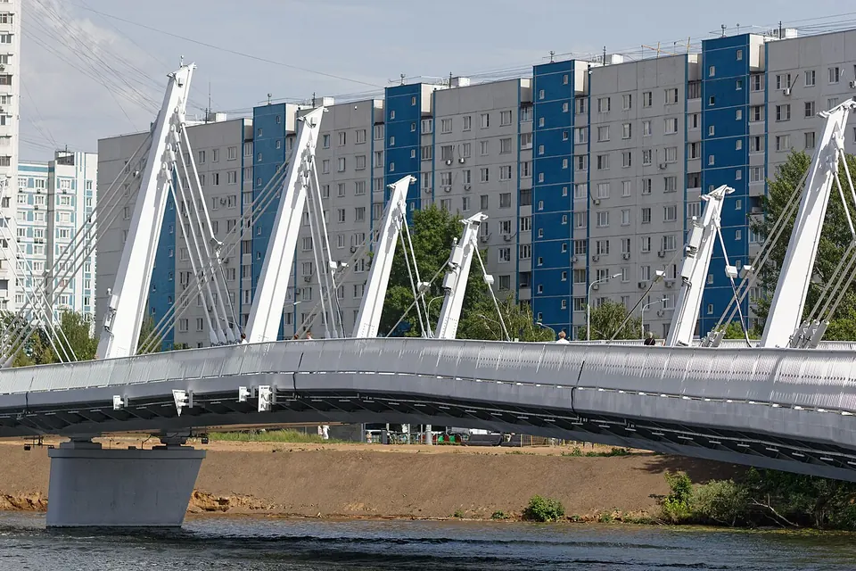 Вантовый мост через Нагатинский затон